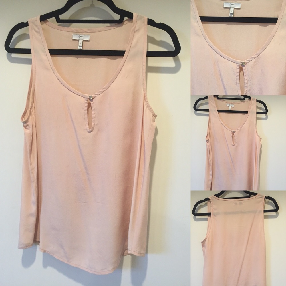 Nude/beige Joie silk blouse